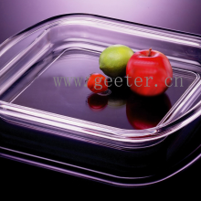 China Custom Plastic Products Transparent Acrylic Fruit Plate