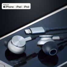 MFi Certified Metal In-ear Stereo Wired Headset Earphone With C100 Lighting Connector for IPhone 11/11Pro thumbnail-5