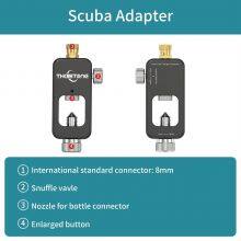 THAISTONE 0.5L Double Green Mini Scuba Diving Lung Dive Air Tank With Pump Dive Mask thumbnail-3