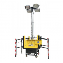 Trailer-Mounted Solar Mobile Light Tower for Construction Site Lighting thumbnail-3