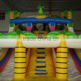 Free Blower Dinosaur Theme Guangzhou 0.55mm PVC Children Inflatable Bouncer Jumping Castle Slide thumbnail-4