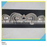 Hotfix Crystal Jewelry Applique Crystal Glass Stone Mix Rhinestone Chain Patch 9x18cm thumbnail-3