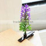 2015 Fashion Green Head Plants Grass Bean Sprout Flower Hairpin thumbnail-5