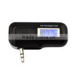 fm Transmitter 3.5mm Full Frequency, LCD Backlight Display for Cell Phone, MP3