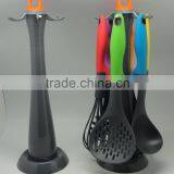 PLASTIC COOKS KITCHEN TOOLS SET WITH RACK NEW DESIGN thumbnail-2