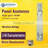 Hot Sale!!2.4Ghz High-gain16dBi Outdoor Wireless WIFI Dual Polarization Directional Mimo Panel Antenna
