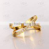 China factory wholesale 18k gold artificial gemstone jewelry ring