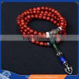 8mm Nepal Tibetan Rosewood 108 Beads Full Mala Necklace for Meditation and Yoga