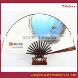 2015 Advertising Gift Customized Polished Bamboo Folding Hand Fan