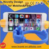 TPU+Spring Steel Band Thumb Mobile Stand for IPhone6 for Samsung Cell Phone Tablets ok Gesture Thumbs Stand Holder