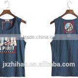 Fashion Cotton Printing USA Workout Tank Top for Men Hotsale thumbnail-2