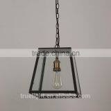 Industrial Vintage Glass Pendant Metal Ceiling Lighting Fixture 1-Light China Supplier thumbnail-1