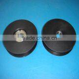 CNC Machining Black Nylon Polyamide PA6 Pulley Wheels With Bearings Quality Choice thumbnail-2