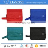High qulity durable 70D nylon hanging toiletry kit cosmetic toilet bag with PVC lining