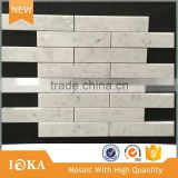 Wall Mosaic Tiles In White,Guangxi White Marble Mosaic