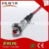 Wenzhou FILN Colorful Light Metal 8mm DC Led 12v Indicator Lamp With Wire thumbnail-2