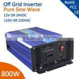 CE RoHS Approved 12v 220v Solar Power Inverter 800W Inverter Pure Sine Wave Supplier's Choice