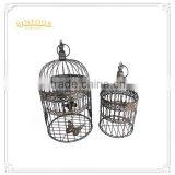 cheap chinese black iron round bird cages for sale