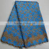 2015 New Arrival Embroidery Organza Lace Fabric Africa Organza Lace Wedding Dress thumbnail-4