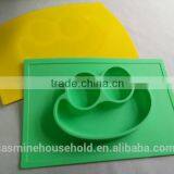 Custom BPA Free Baby Feeding and Kids Dinner Frog Shaped Silicone Placemat thumbnail-4