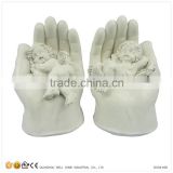 Cheap Customized Latest Products in Market Resin Angel Figures Baby in Hand