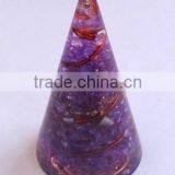 Orgonite Violet Energy Cone : Supplier Of Onyx VIBGYOR Orgone