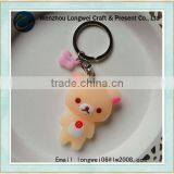 Bear Girl Soft Pvc Eiffel Tower Keychain/custom Keychain/cpr Keychain