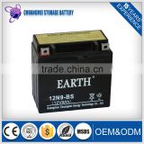 TRADE ASSURANCE SUPPLIER Hot Sales Rechargeable Good price 12v motorcycle battery 12N9-BS