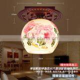 Chinese-made Flower Shade Modern Ceramic Energy Saving Ceiling Lamp Porcelain Wooden Light thumbnail-5