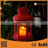 2015 Promotion BS10 decorative Star Pantern Colorful ABS+ Glass hurricane lamp for candle holder