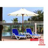 Modern Classic Outdoor Poolside Beach Use Ratten Wicker Sun Lounger With Cushions thumbnail-5