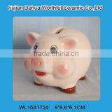 Hot selling ceramic pig coin bank,pig money bank,pig money safe box