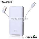 Hot Selling 6000mAh for IPhone 6 6S External Rechargeable Battery Charger Built in Cable Power Bank thumbnail-1
