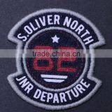 High Quality Custom Iron on Towel Embroidery Woven Patches for Garment thumbnail-3