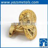 24K Gold Plating Suit Shirt Metals Men Cufflinks thumbnail-1