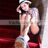 Hot Selling Printing Canvas Bags Women Backpack thumbnail-2