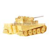 Most Popular Diy Gold Tiger Tank 3d Cardboard Puzzle