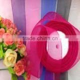 Hot Sale New Design 1/8" Inch 3mm Sheer Organza Voile Ribbon thumbnail-2