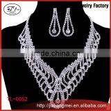 Unique Circles Tassels Design Crystal Dimond Bridal Jewelry Sets thumbnail-1