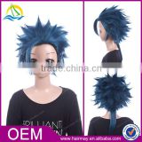 New product japanese customizable dark blue Cosplay wig