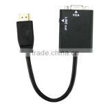 HDMI to VGA With Audio Output Cable Adapter Lead for HDTV PC PS3 thumbnail-3