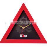 YZ-3311 Colourful Plastic Triangle Clocks Gift Wall Clock