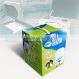 Laminated PACKING COLOR BOX With Plastic Handles