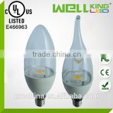 CUL approved 3w 5w E12 led candle light bulbs