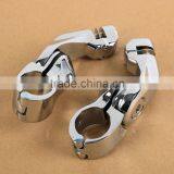 Universal 32mm 1.25" Short Angled Adjustable Highway Peg Mount Kit For Har-ley thumbnail-1