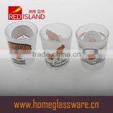 50ml Frosted Liquor Glass Cup With Decal Customized Logo thumbnail-3