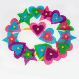 Heart shape felt assortment chain