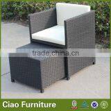 Cube Outdoor Chair / Rattan Chair With Hidden Ottoman thumbnail-2