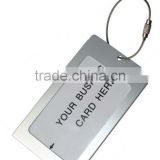 New Strong Baggage Holiday Tags Labels Travel Aluminium Metal Luggage