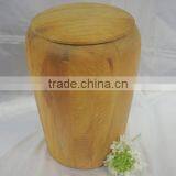 2016 New Modle Round Wooden Urns for Ashes With Lid Cover thumbnail-2